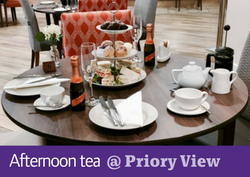 Afternoon tea at Priory View