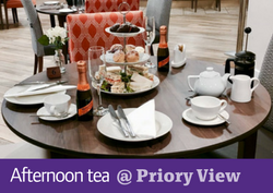 Afternoon tea at Priory View Afternoon tea at Priory View