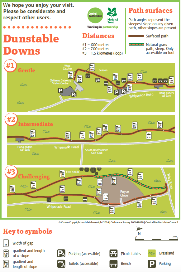 Dunstable Downs large map