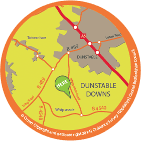Dunstable Downs small map