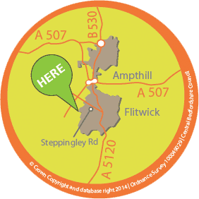 Flitwick Wood small map