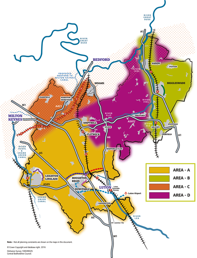 Growth areas map