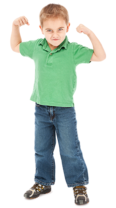 A strong boy A strong boy