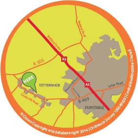 Totternhoe Knolls small map