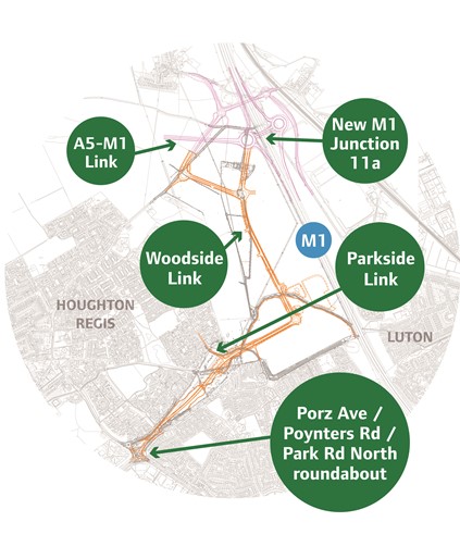 Woodside link map