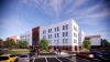 Artist's impression of Dunstable hub, from the car park