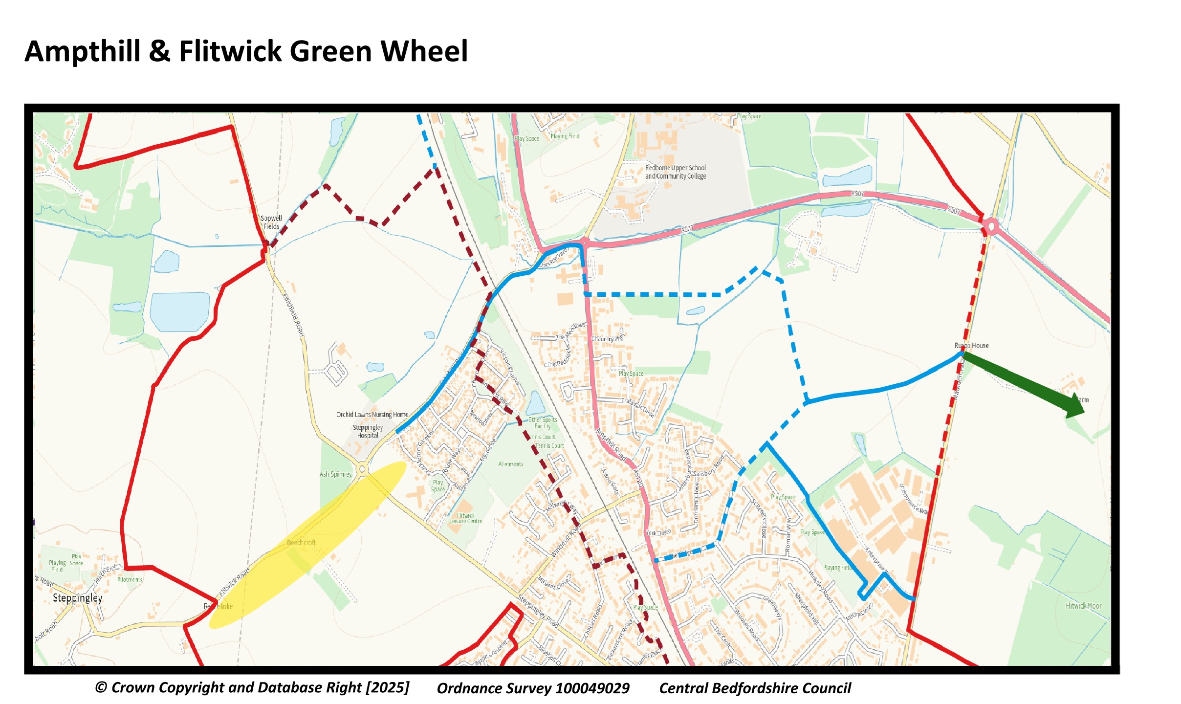 Map: central east-west spoke