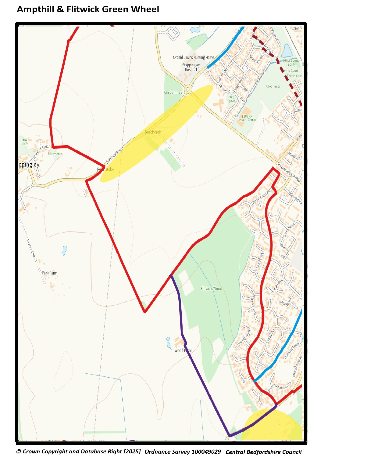 Map: Flitwick west