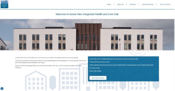 Grove View website screenshot