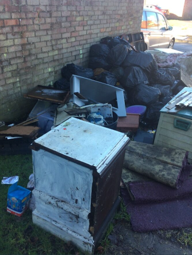Illegal waste in Houghton Regis