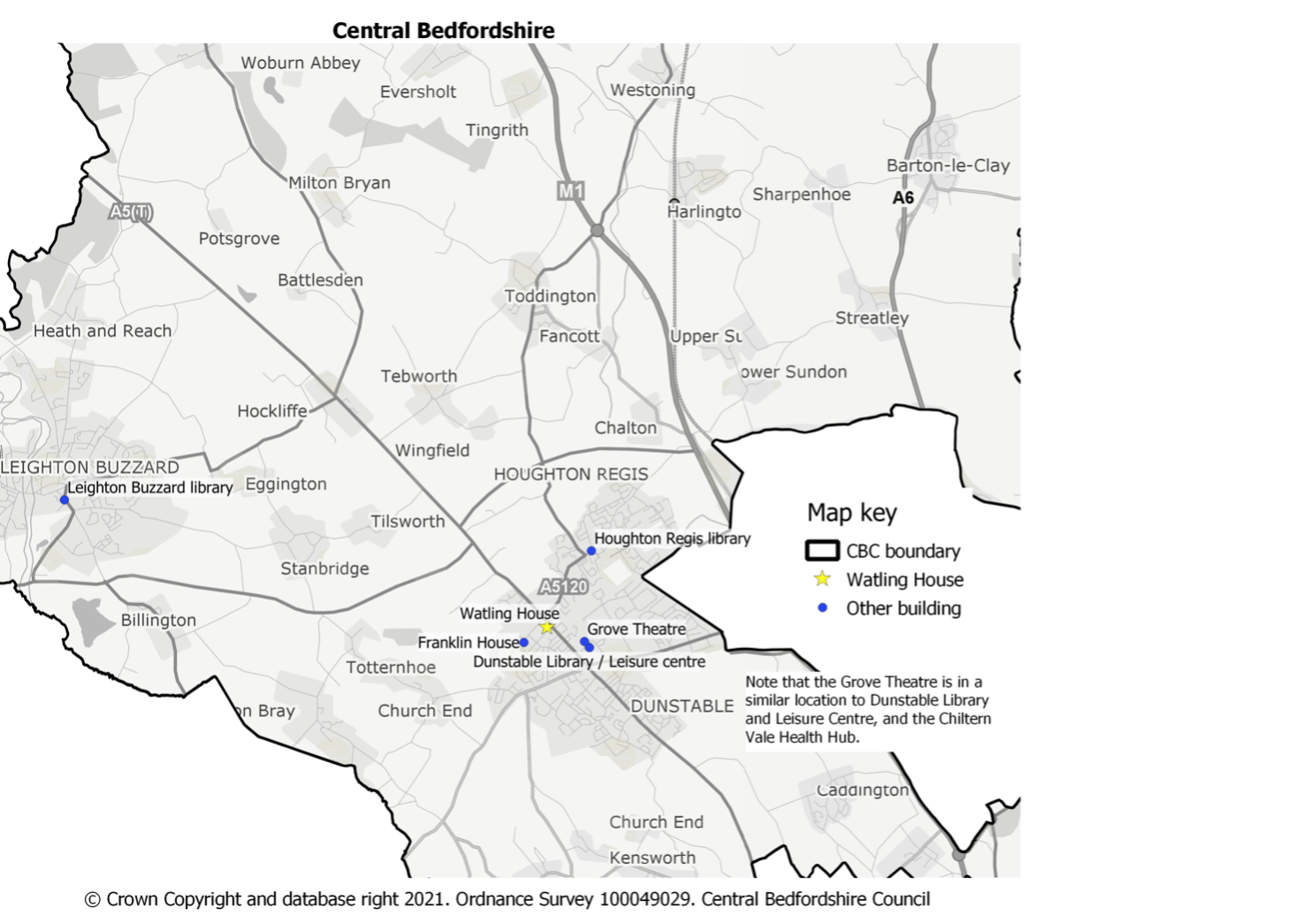 Our service locations in Dunstable
