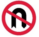 No u-turn sign