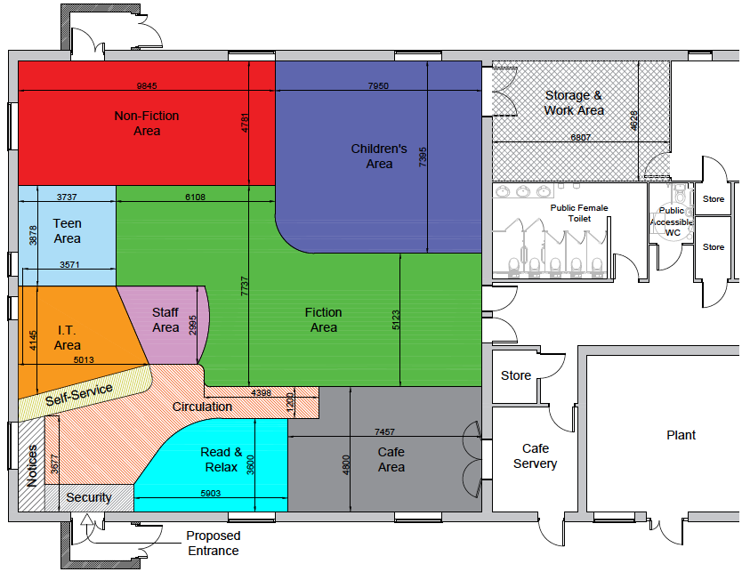 Oak Hall proposed zones: Stotfold Library consultation