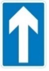 One way traffic sign