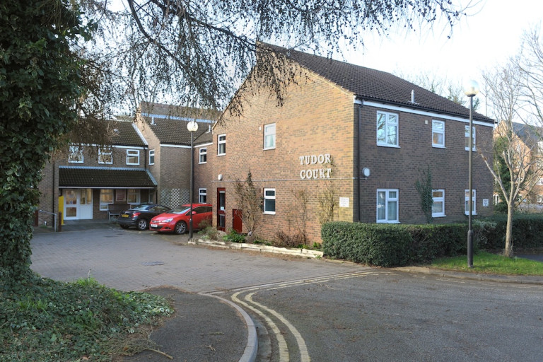 Outside Tudor Court